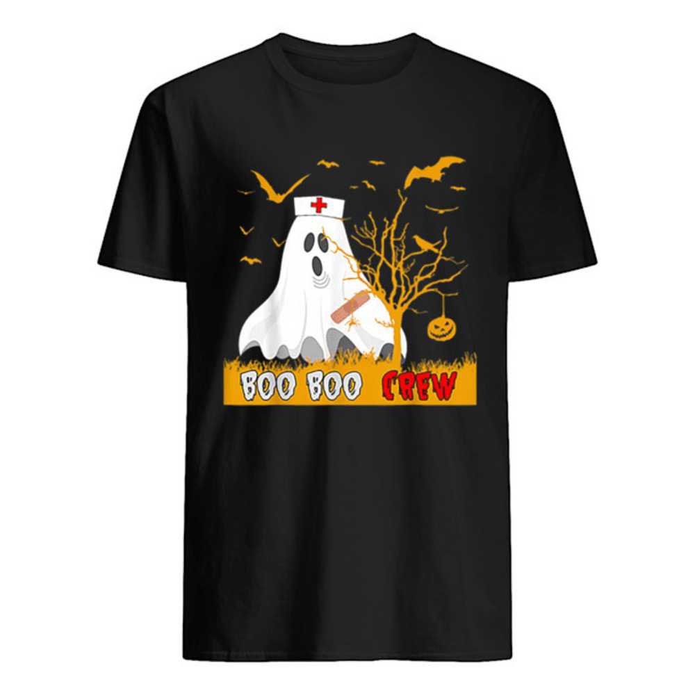 Nice Boo Boo Crew Nurse Ghost Funny Halloween Costume Gift Shirt